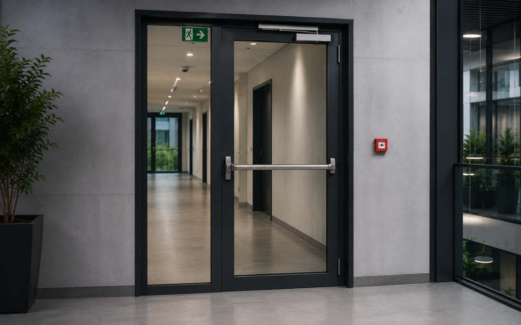 Brandschutztür als Teil der Metallbaulösung Türen und Tore
